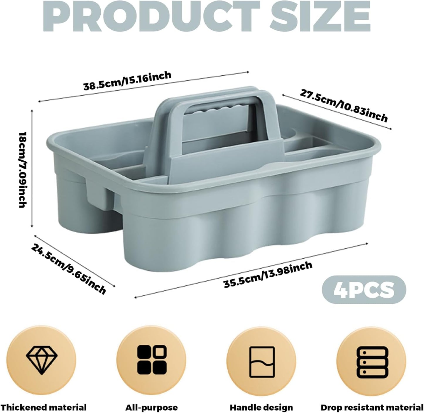 🧺 Portable Multi-Compartment Organizer 🌟 | Clean & Tidy Anywhere ✨