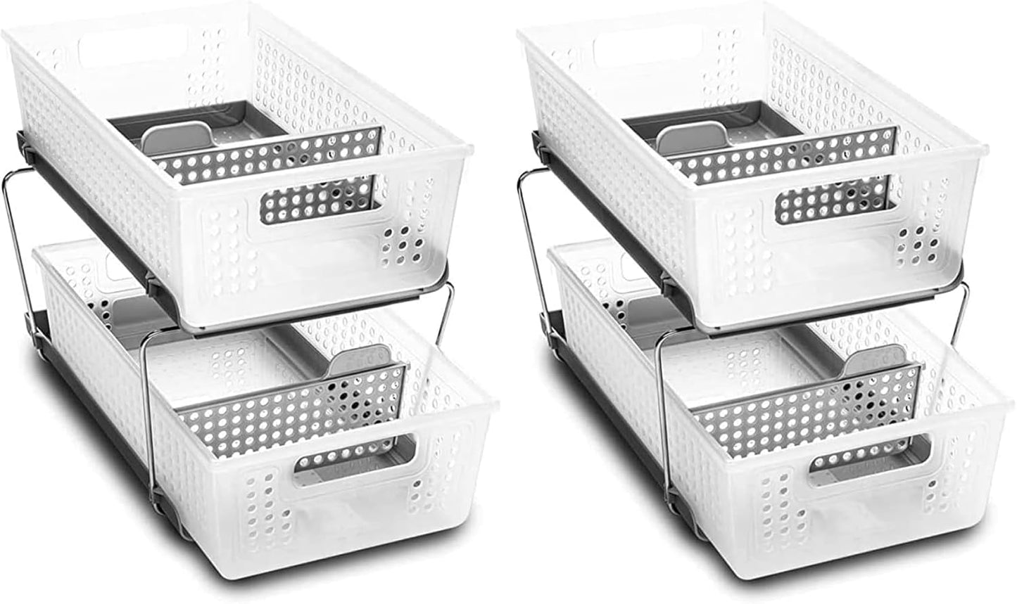 ✨ 2-Tier Slide Organizer 🏠 | Space Saver & Multi-Purpose 🌟