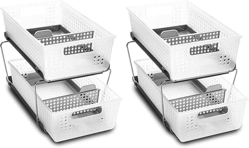 ✨ 2-Tier Slide Organizer 🏠 | Space Saver & Multi-Purpose 🌟
