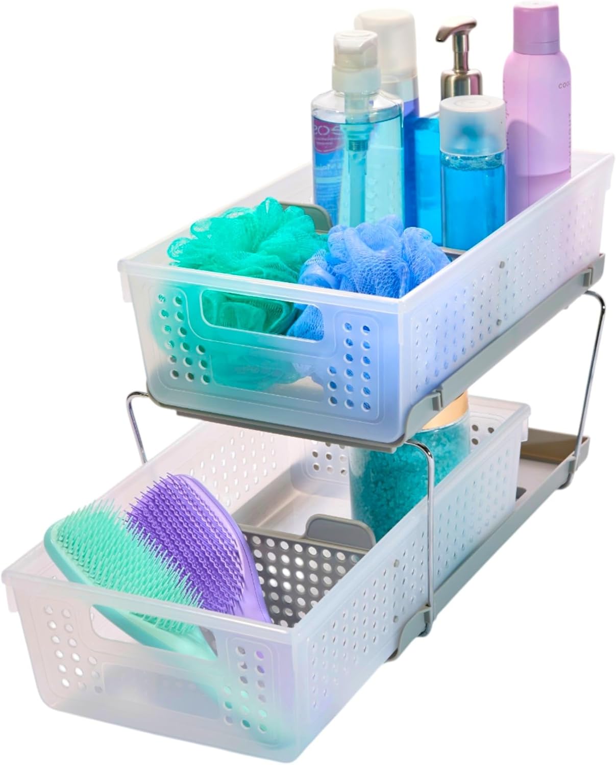 ✨ 2-Tier Slide Organizer 🏠 | Space Saver & Multi-Purpose 🌟