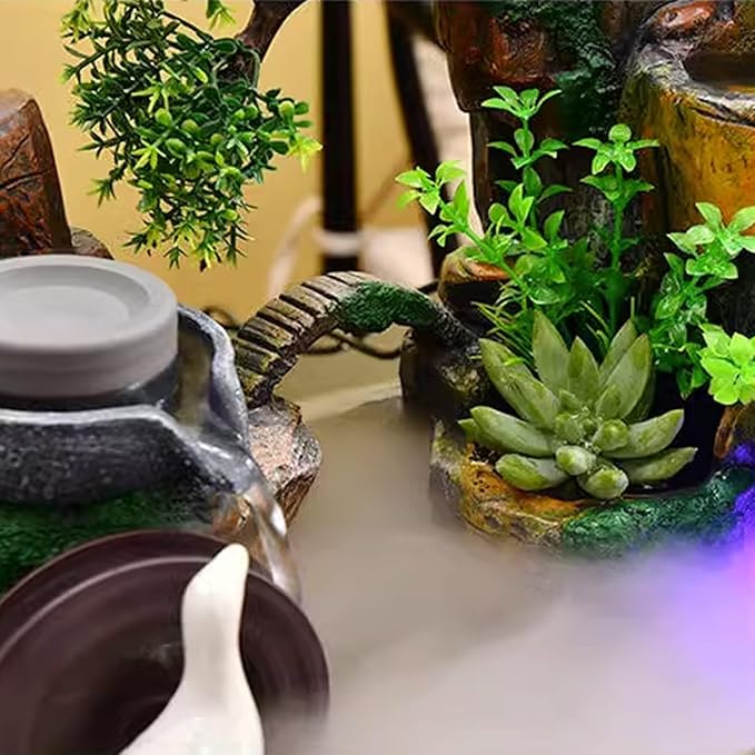 🌊 Mini Waterfall Decor 🌿 Serene & Relaxing