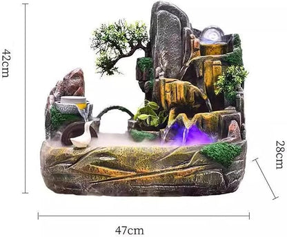 🌊 Mini Waterfall Decor 🌿 Serene & Relaxing
