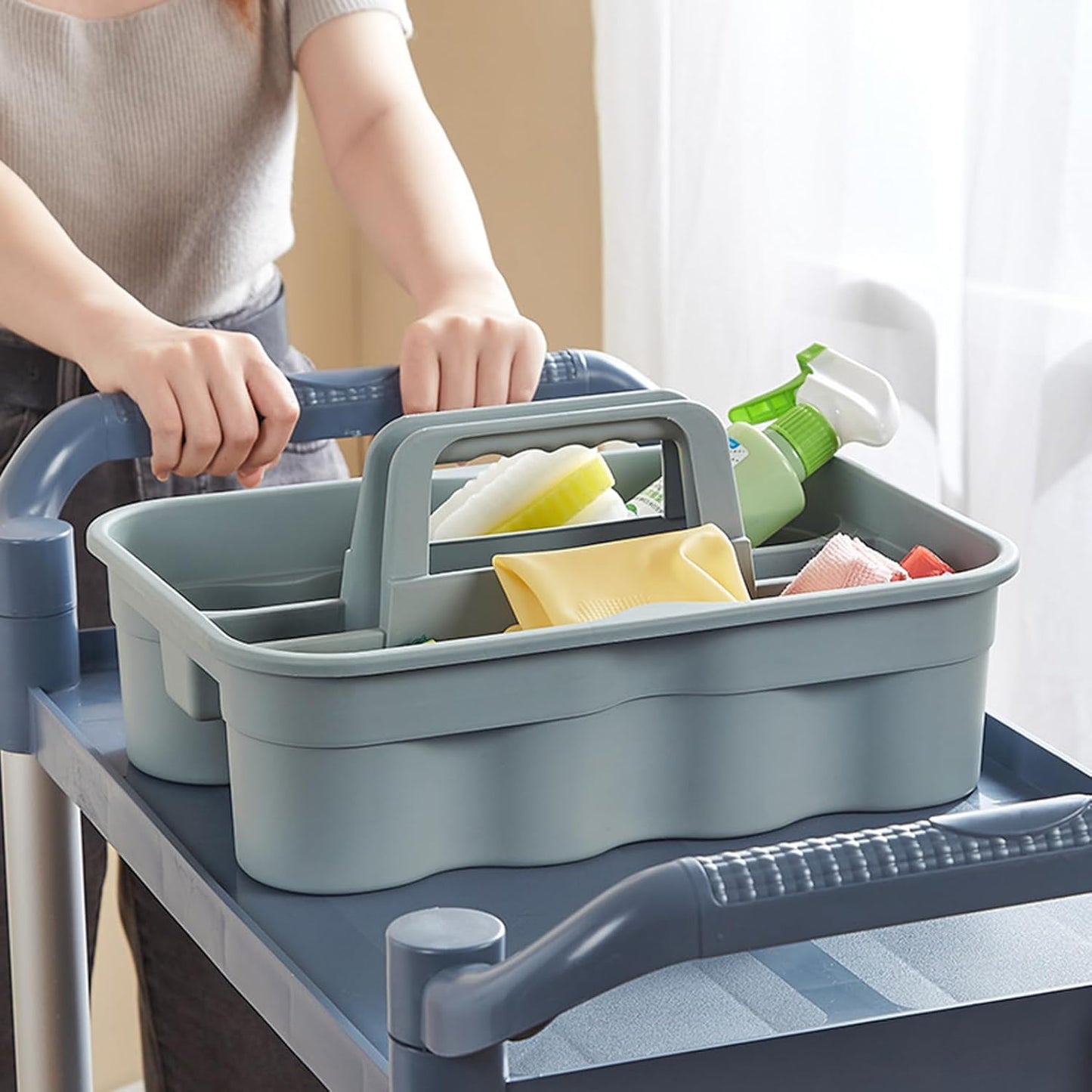 🧺 Portable Multi-Compartment Organizer 🌟 | Clean & Tidy Anywhere ✨