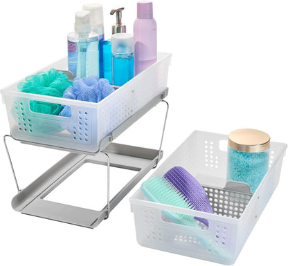 ✨ 2-Tier Slide Organizer 🏠 | Space Saver & Multi-Purpose 🌟