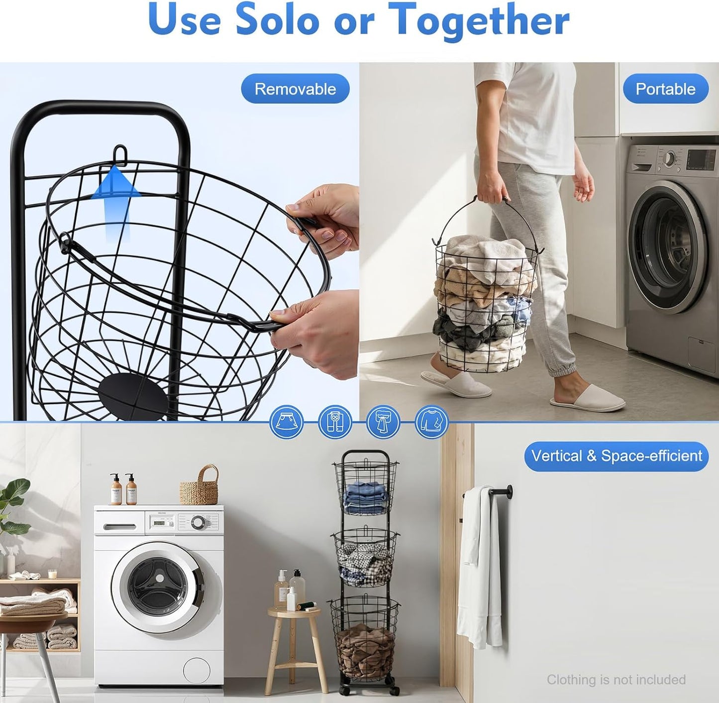 🧥 Wall-Mount Clothes Rack ✨ | Space-Saving & Stylish 🌿