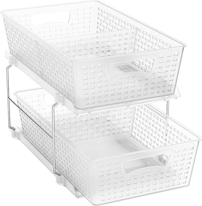🛁Under-Sink Pull-Out Organizer 🌿 | Max Space & Tidy Home ✨