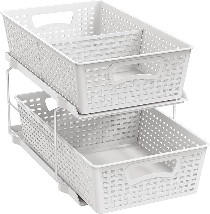 🛁Under-Sink Pull-Out Organizer 🌿 | Max Space & Tidy Home ✨